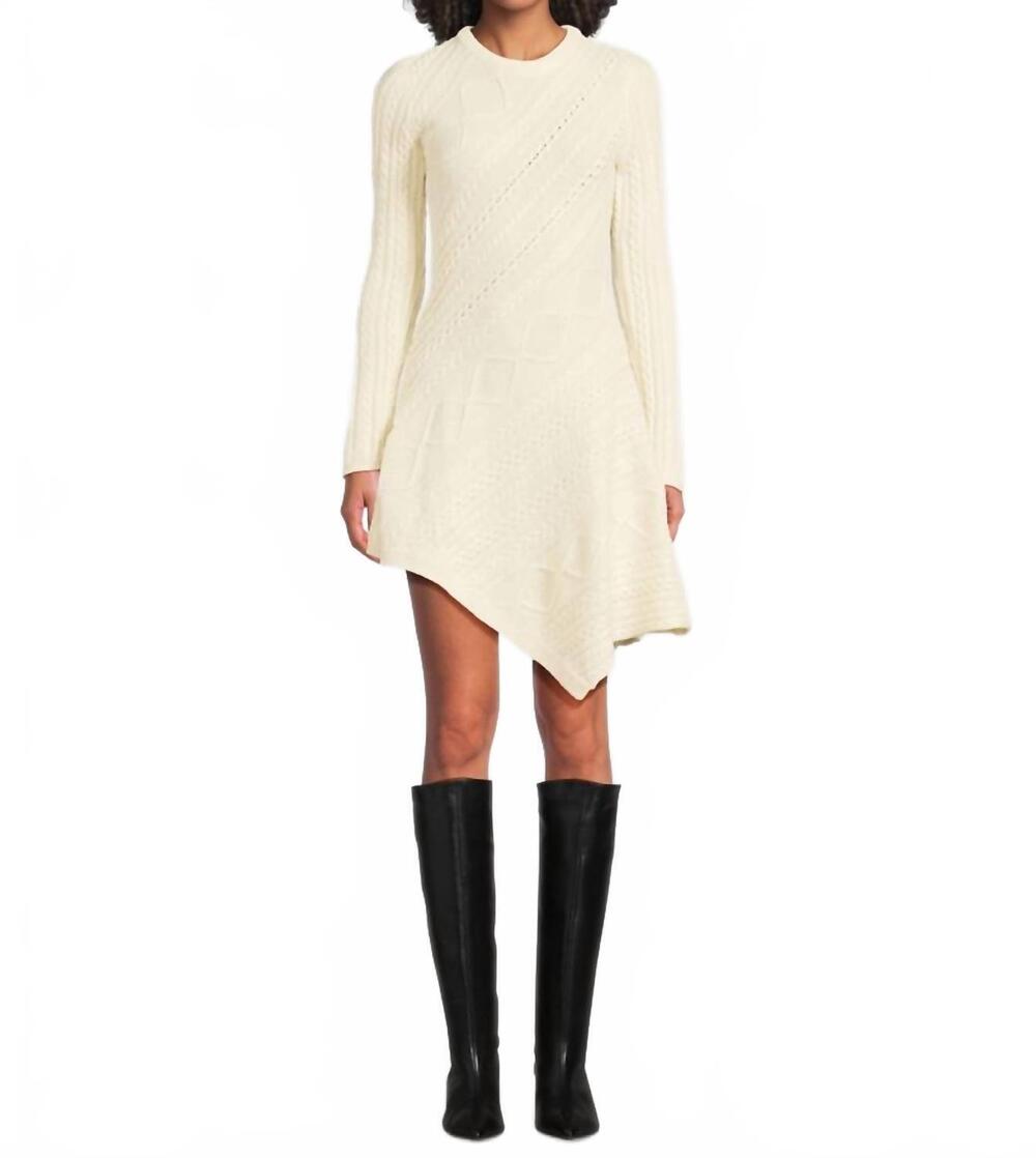 NEW STAUD eva sweater dress in ivory